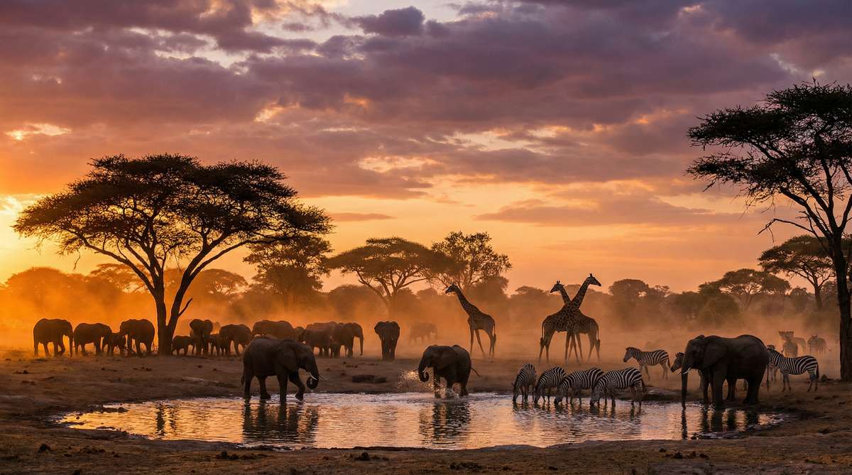 萝莉岛非洲动物视频